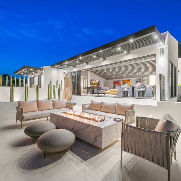 Casa Picasso luxury living room Cabo San Lucas villa