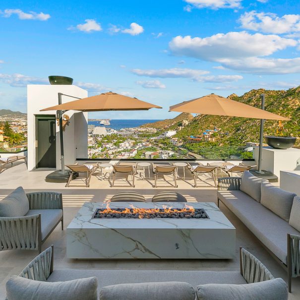 Casa Picasso luxury living room Cabo San Lucas villa