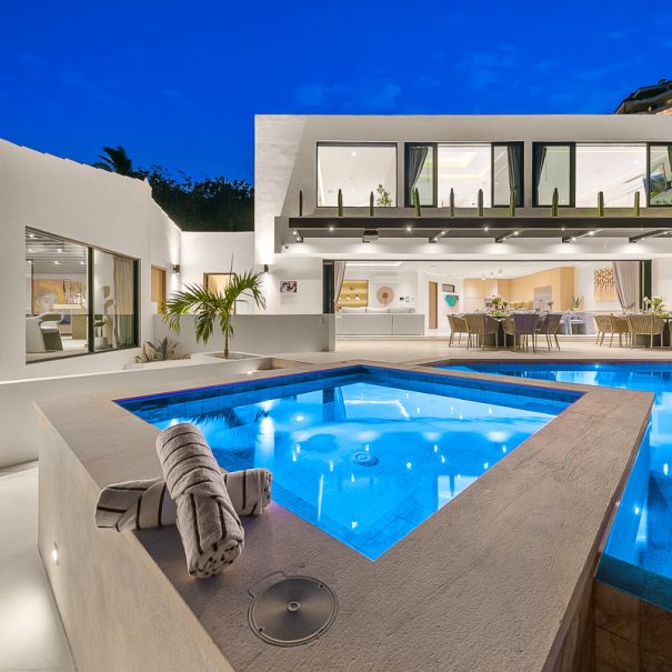 Casa Picasso luxury living room Cabo San Lucas villa