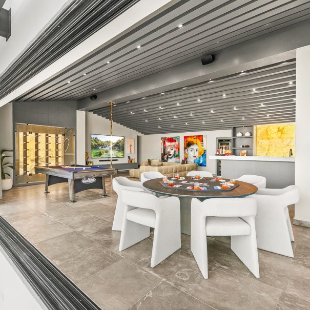 Casa Picasso entertainment level Cabo San Lucas villa