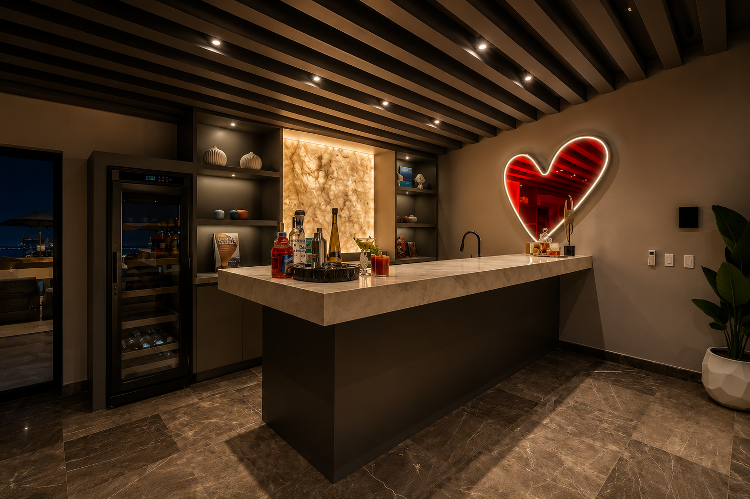 Casa Picasso entertainment level Cabo San Lucas villa