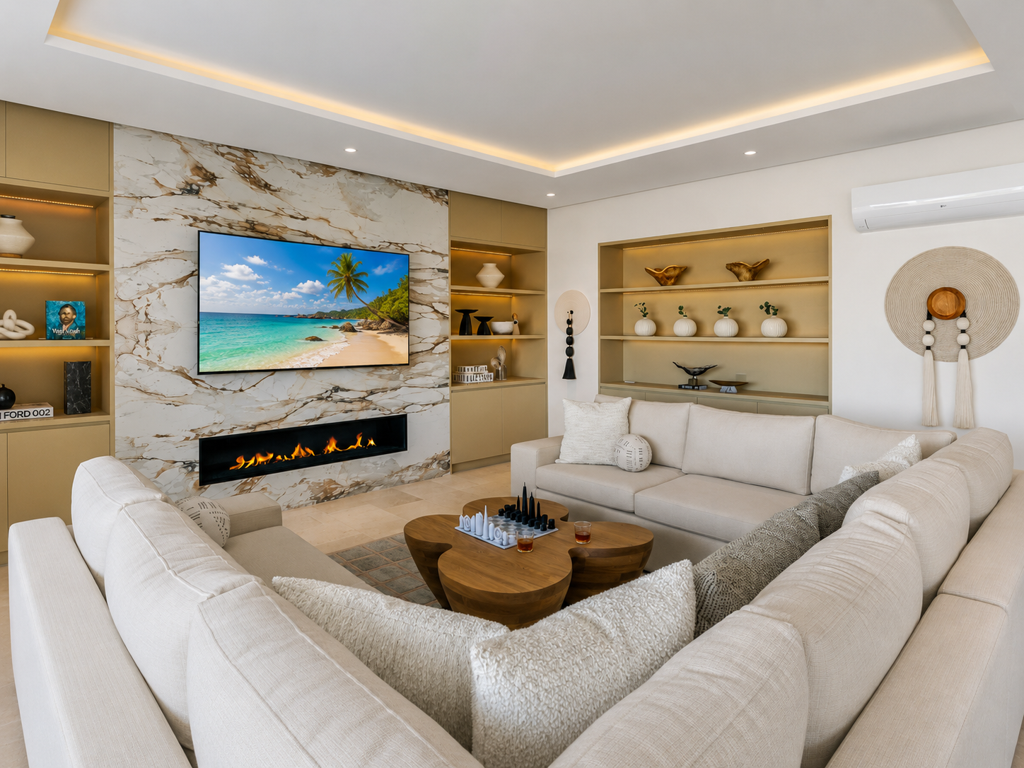 Casa Picasso luxury living room Cabo San Lucas villa